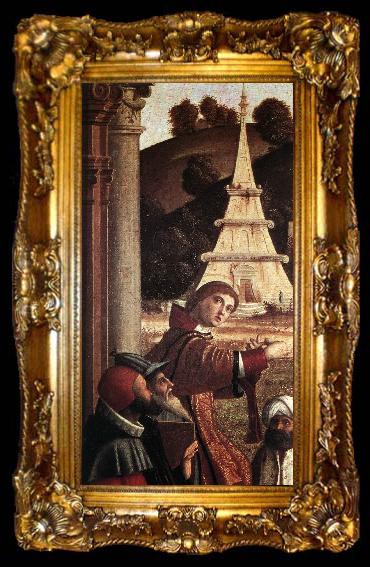 framed  CARPACCIO, Vittore Disputation of St Stephen fdg, ta009-2